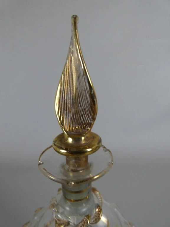 Decoratief glazen parfumflesje met gouden accenten - foto 4