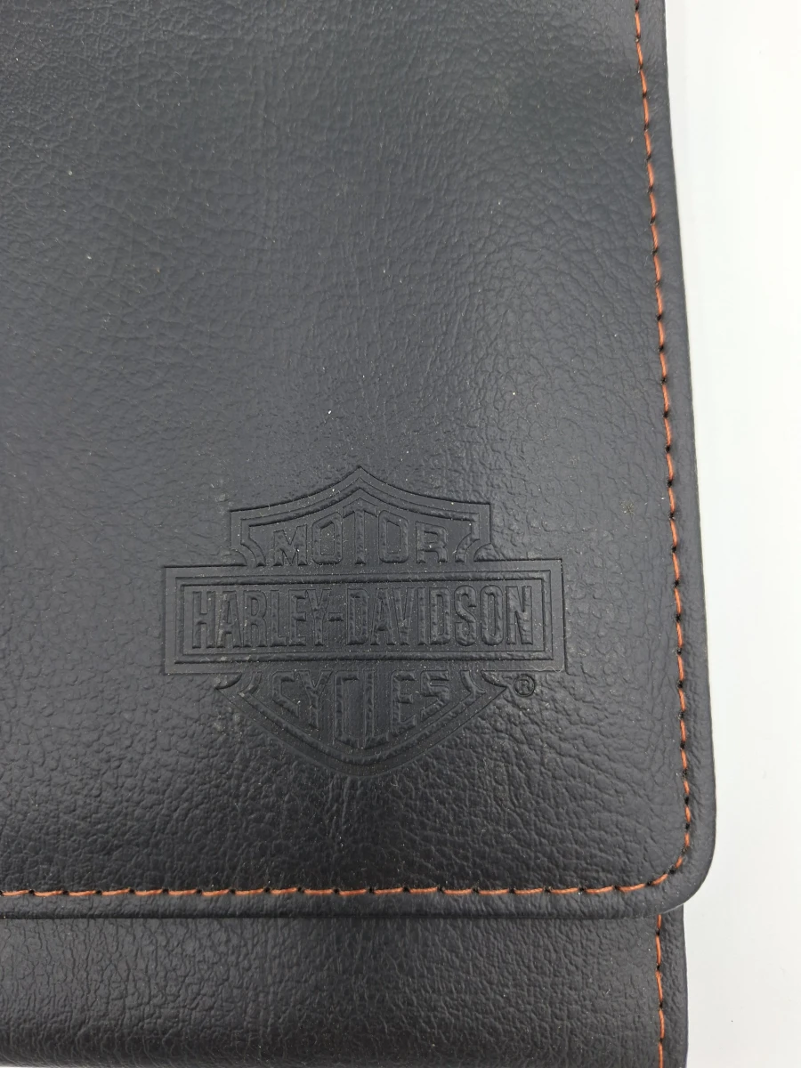 Originele Harley-Davidson Documentenmap / Boekjesetui (Zwart & Oranje) - foto 3