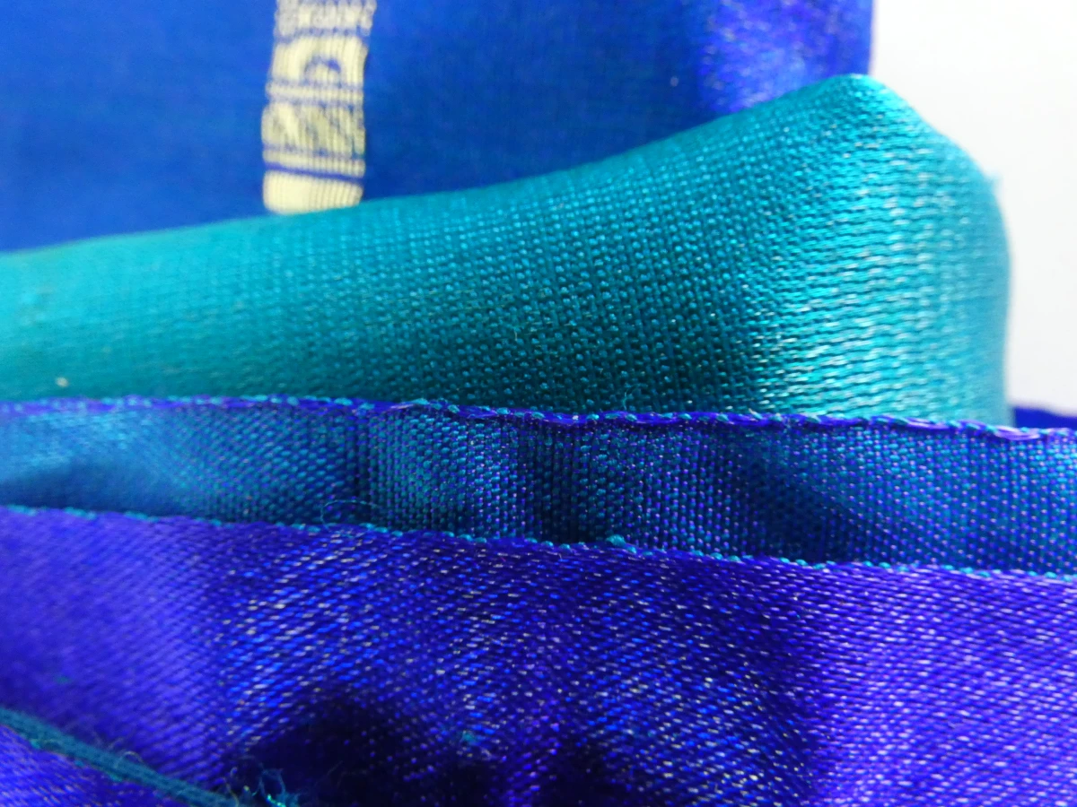 Traditionele turquoiseblauwe sari-set - foto 7