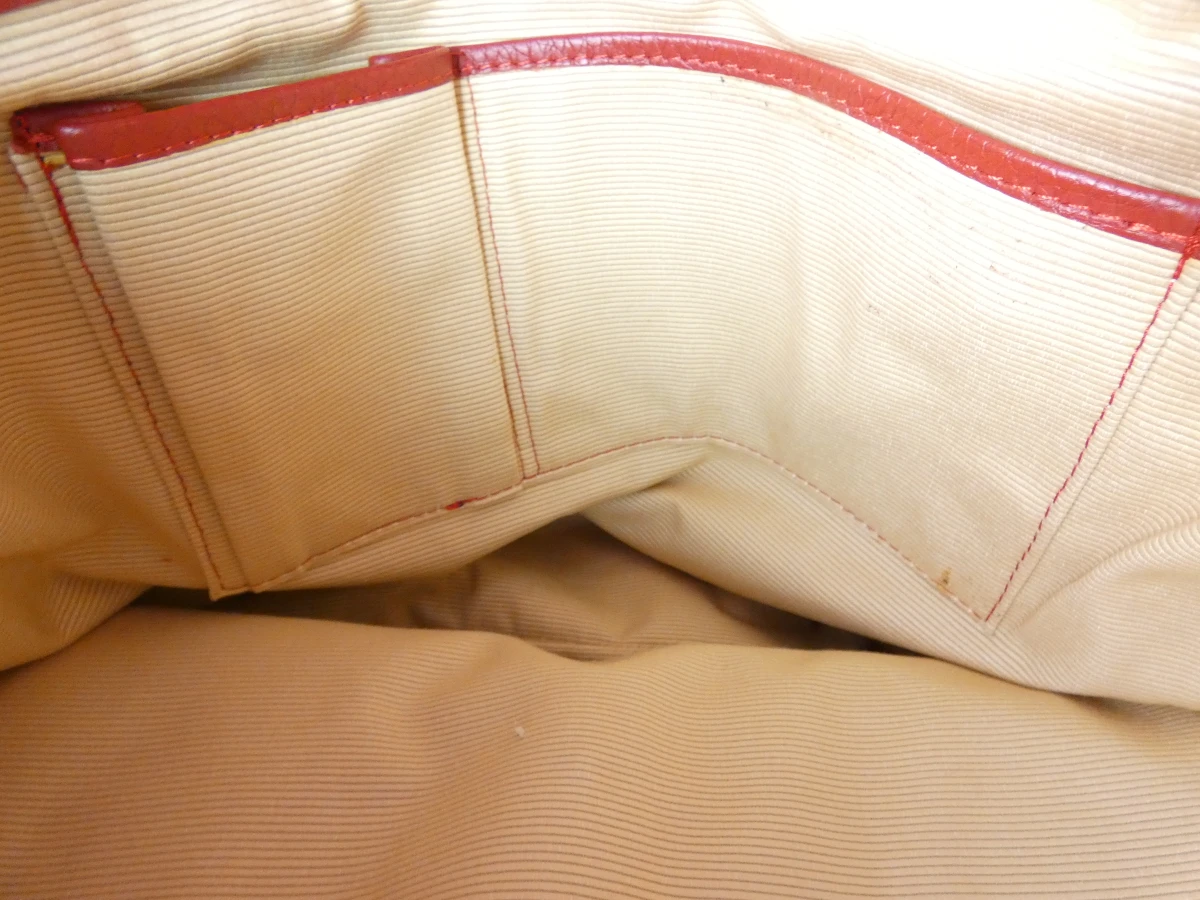 Grote rode leren handtas van Natan - foto 6