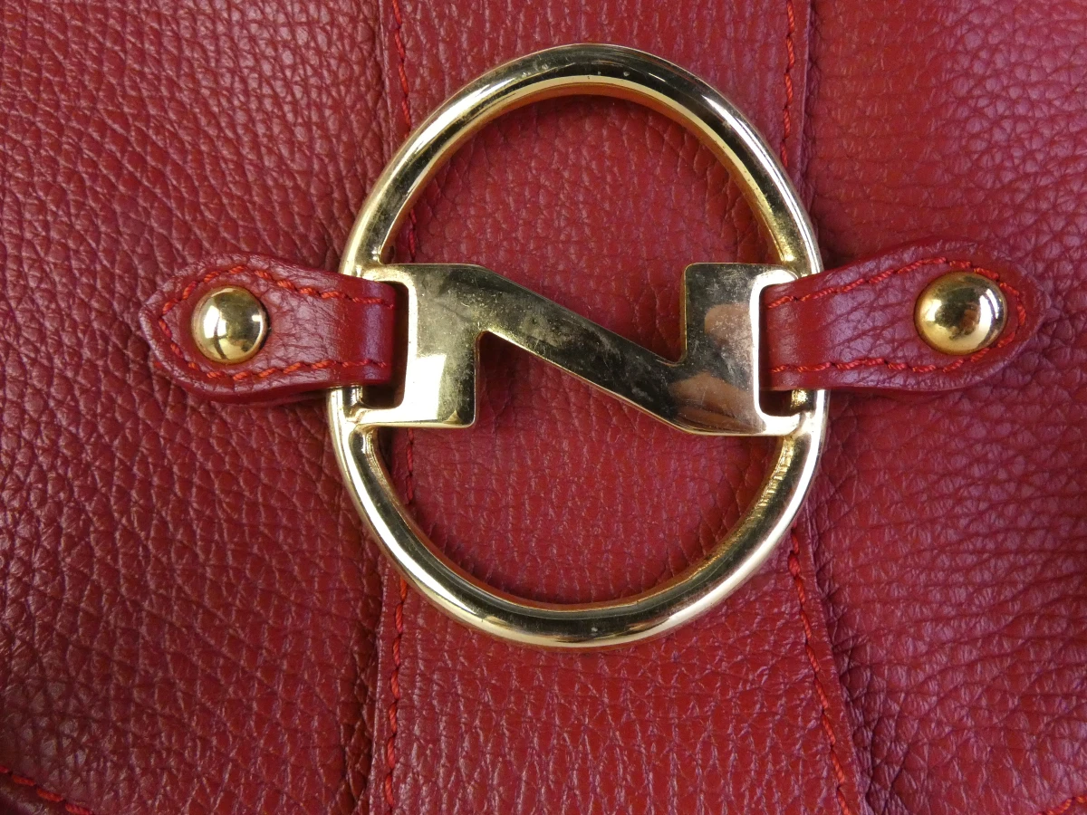 Grote rode leren handtas van Natan - foto 15
