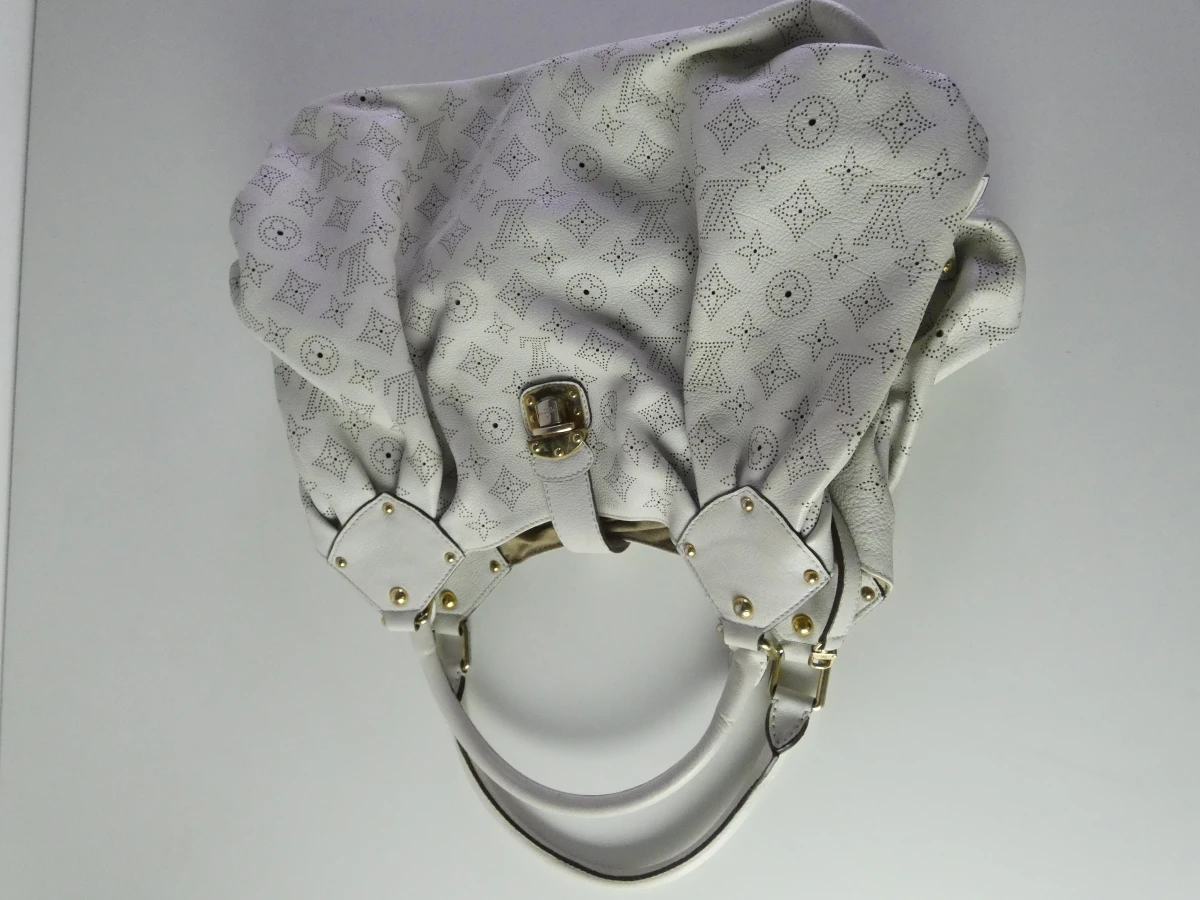 Louis Vuitton Mahina XL witte leren tas - foto 18