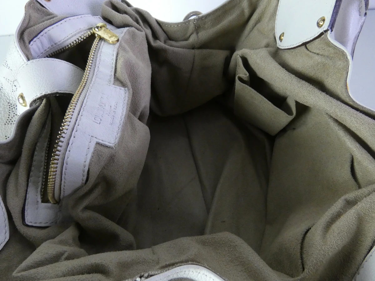 Louis Vuitton Mahina XL witte leren tas - foto 15