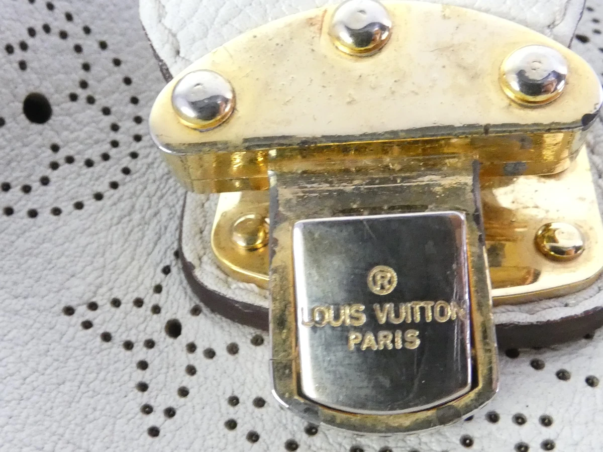 Louis Vuitton Mahina XL witte leren tas - foto 13