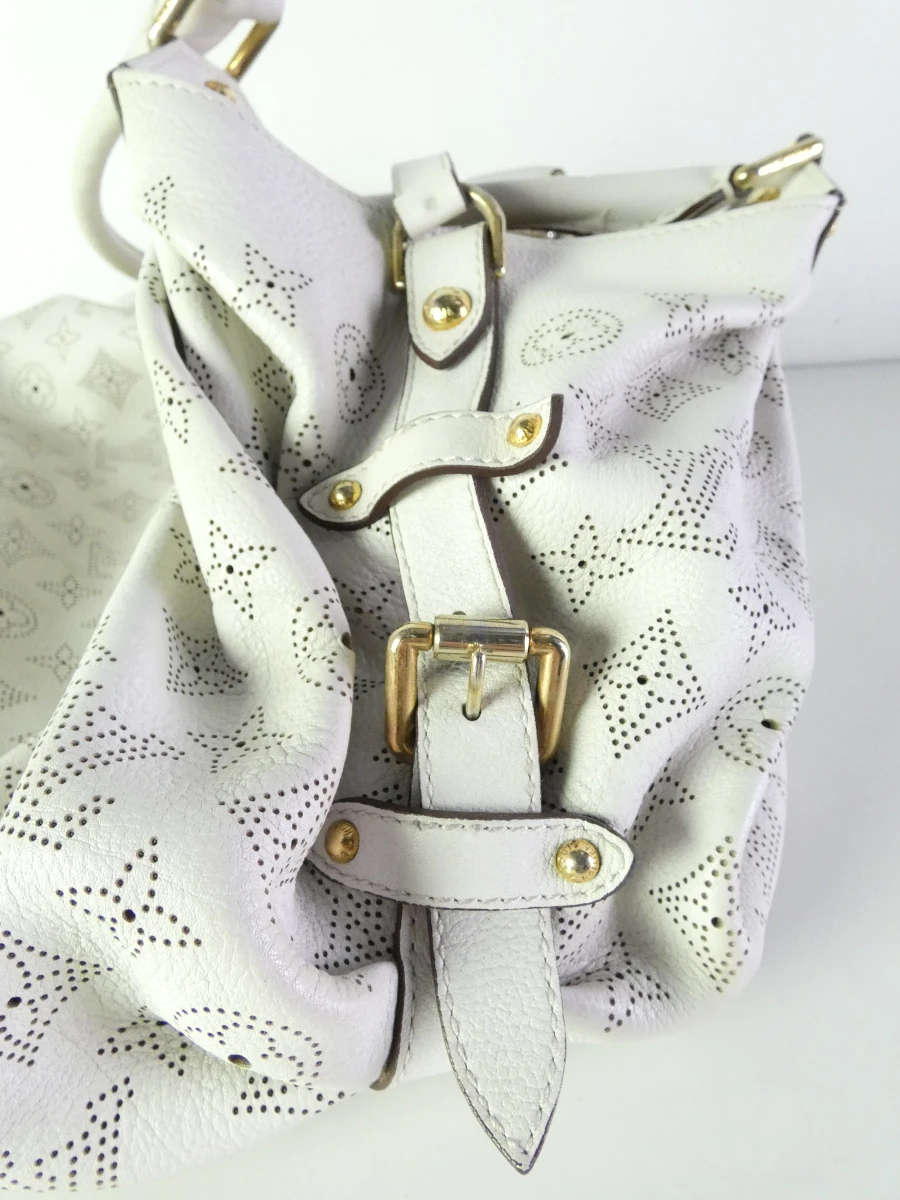 Louis Vuitton Mahina XL witte leren tas - foto 14