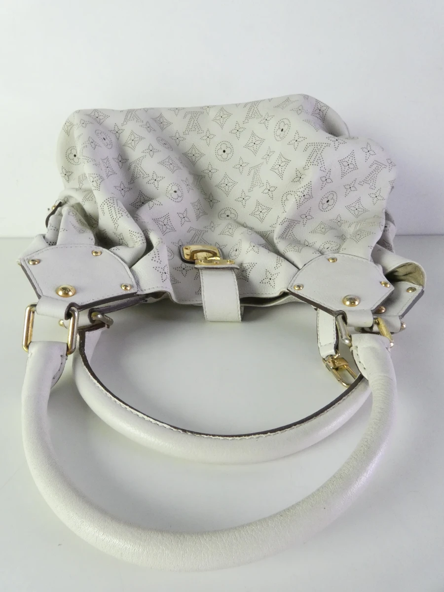 Louis Vuitton Mahina XL witte leren tas - foto 5
