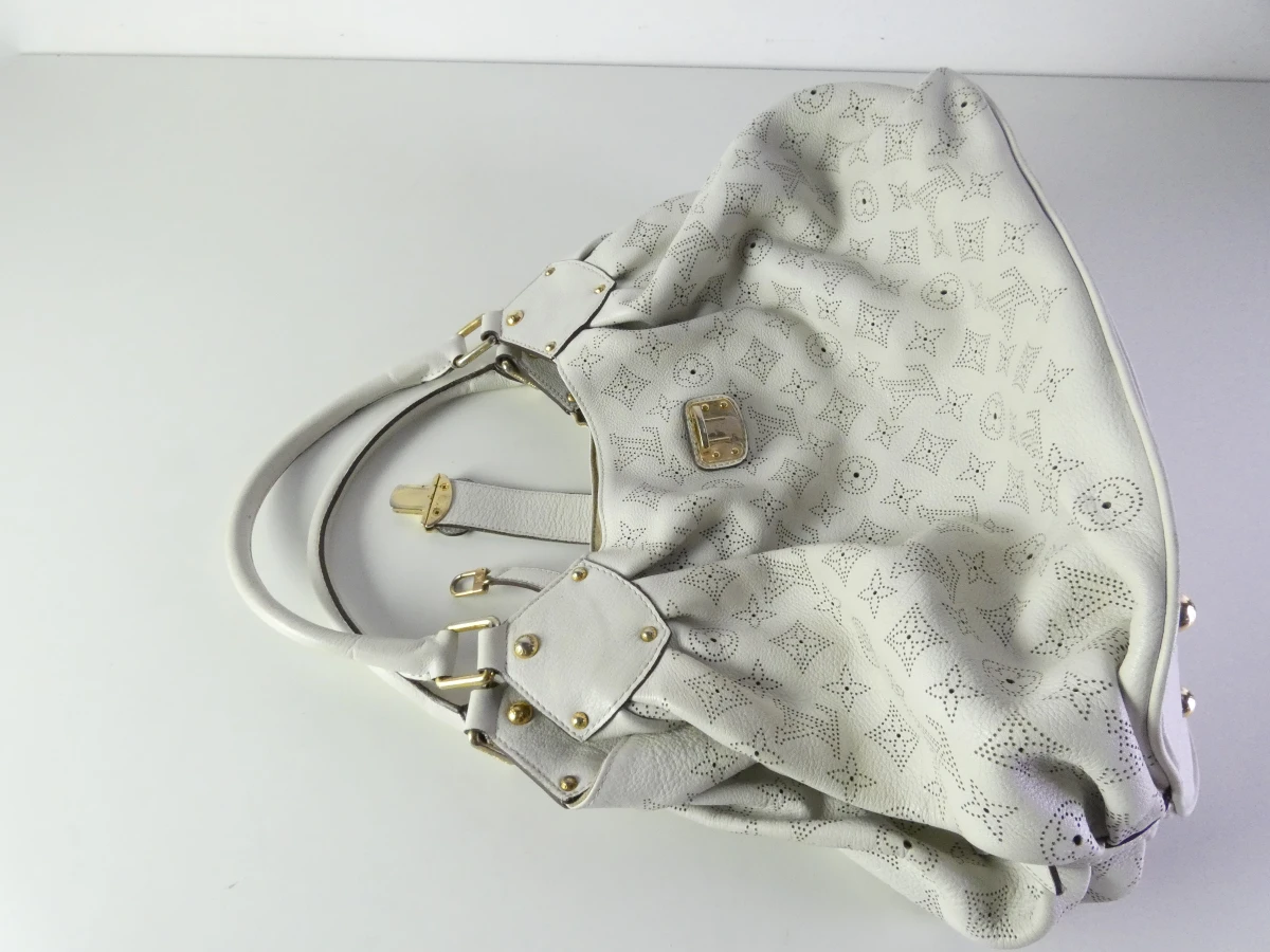 Louis Vuitton Mahina XL witte leren tas - foto 3