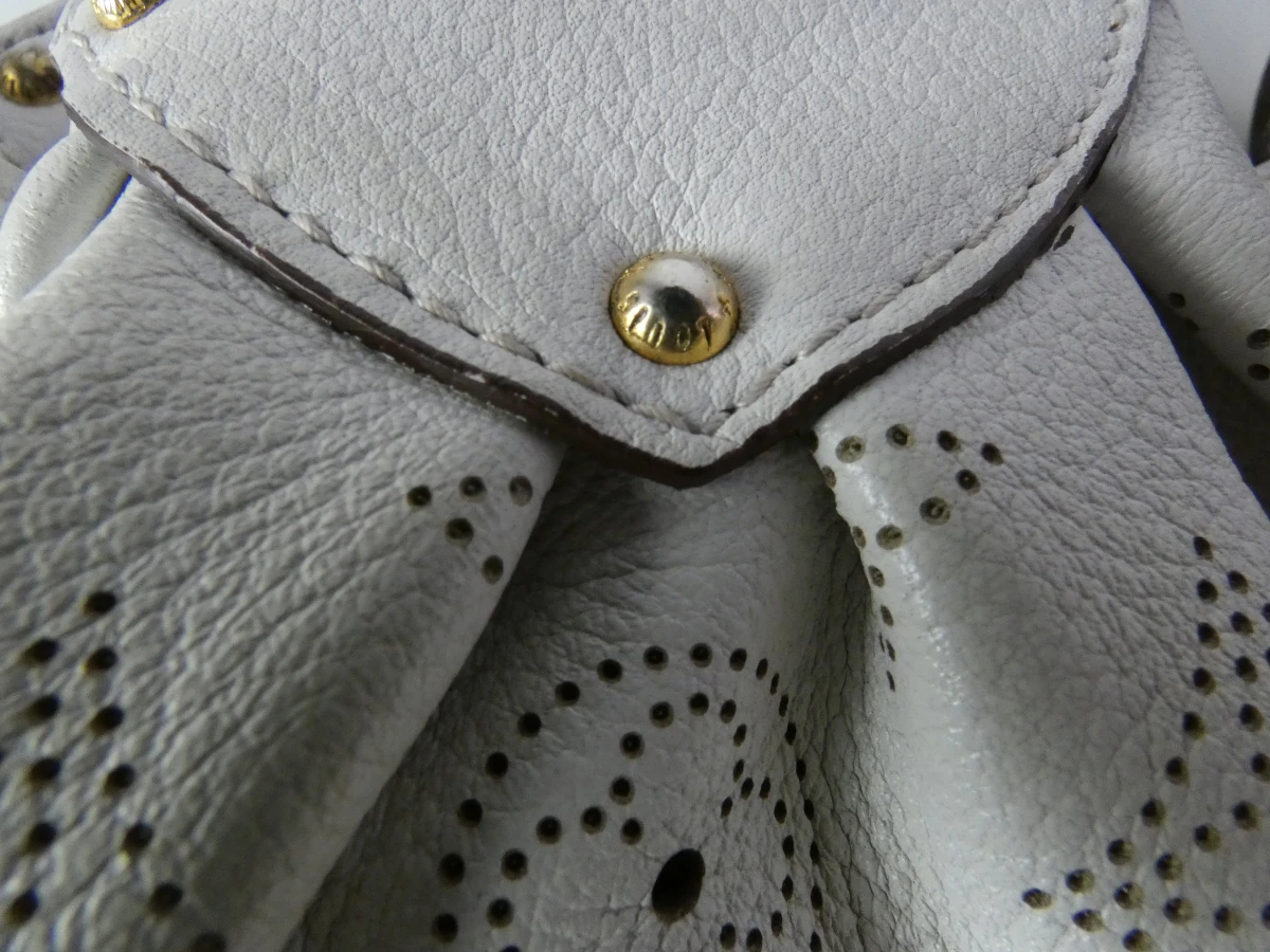 Louis Vuitton Mahina XL witte leren tas - foto 6