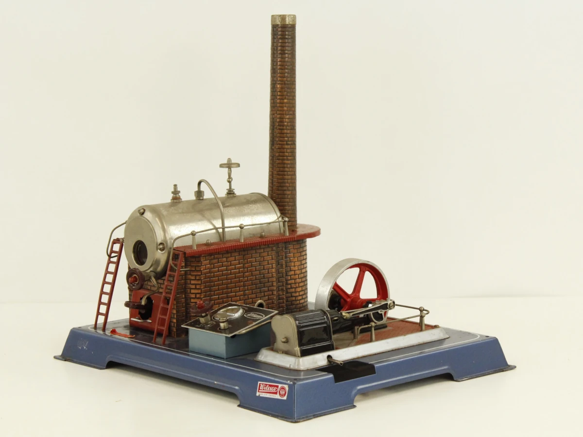 Wilesco stationaire stoommachine jaren 80 - foto 3