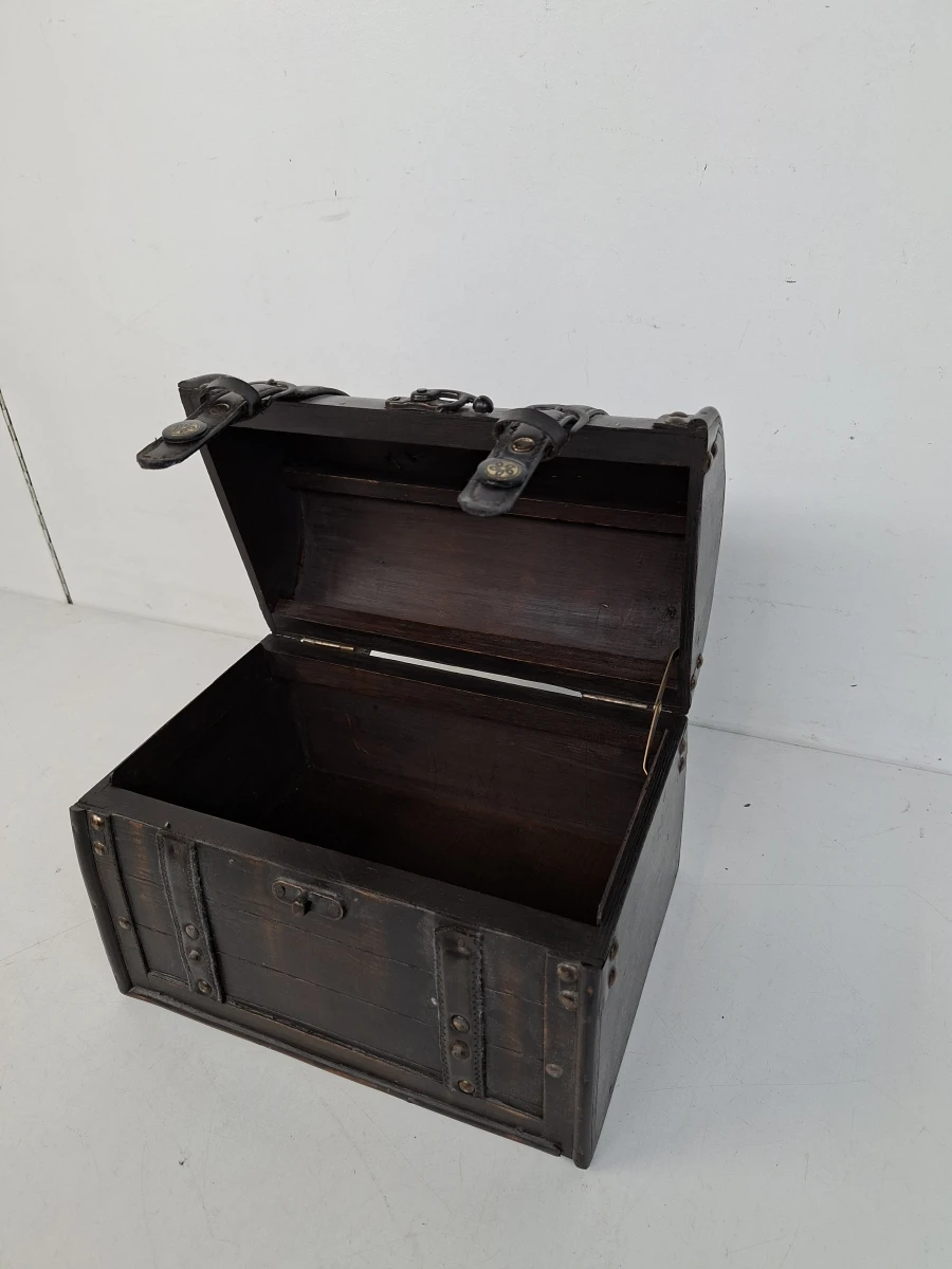 Houten Schatkist / Decoratieve Opbergkist - foto 5