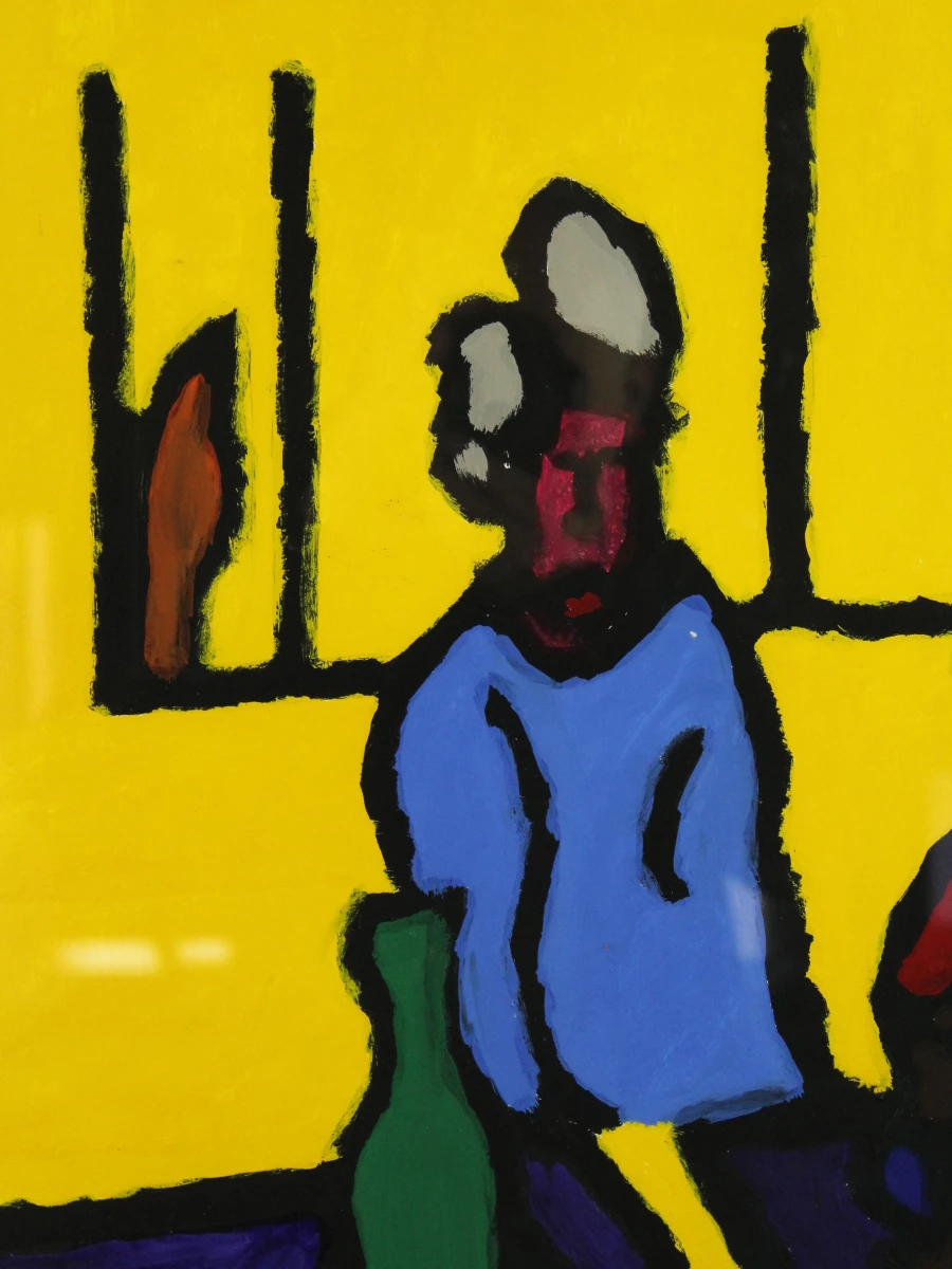 Ivan Vander Vliet - “Mensen aan de tafel” - gouache, vroeg werk 2005/2006 - foto 4