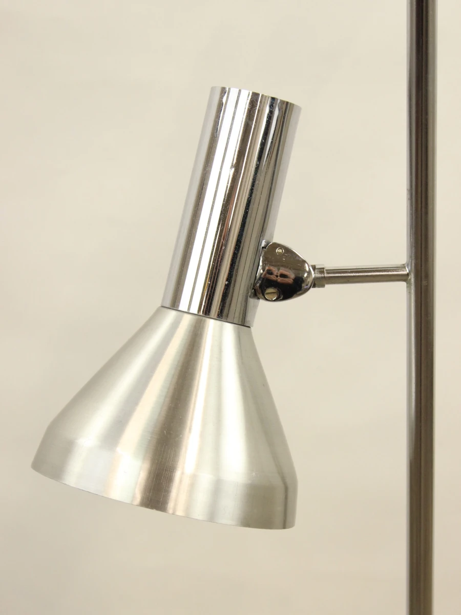 70s chroom vloerlamp met 3 draaibare spots - foto 7