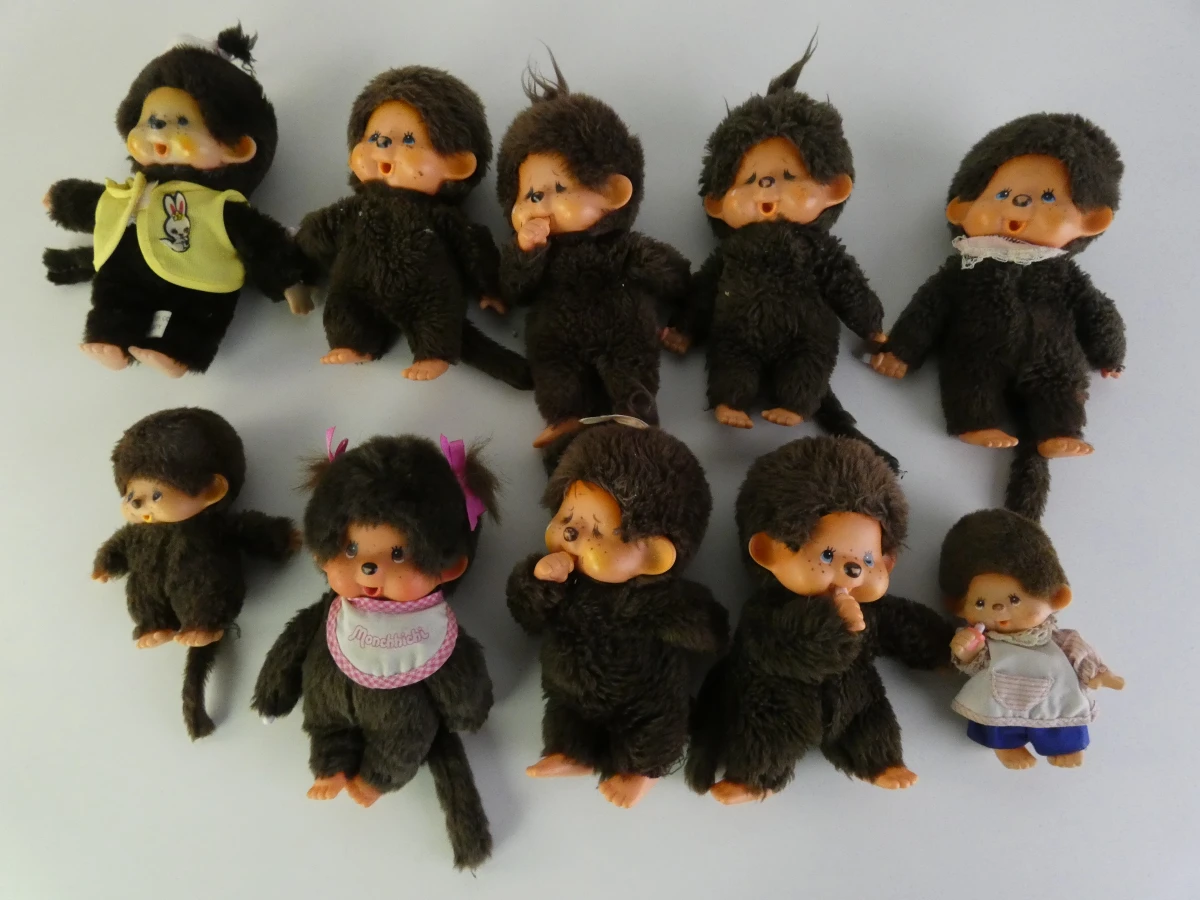 Collectie vintage pluche figuren van Sekiguchi Monchhichi (Monchichi) (12 stuks) - foto 12