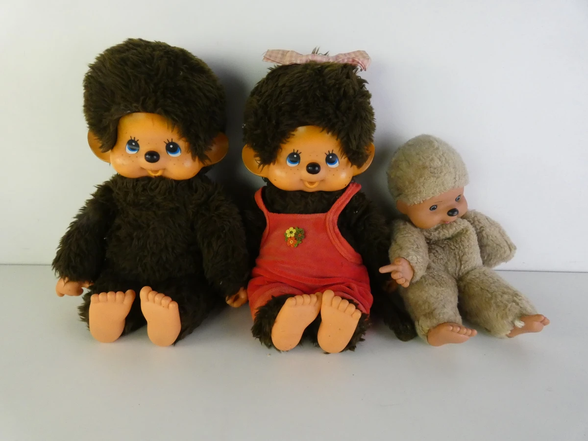 Collectie vintage pluche figuren van Sekiguchi Monchhichi (Monchichi) (12 stuks) - foto 16