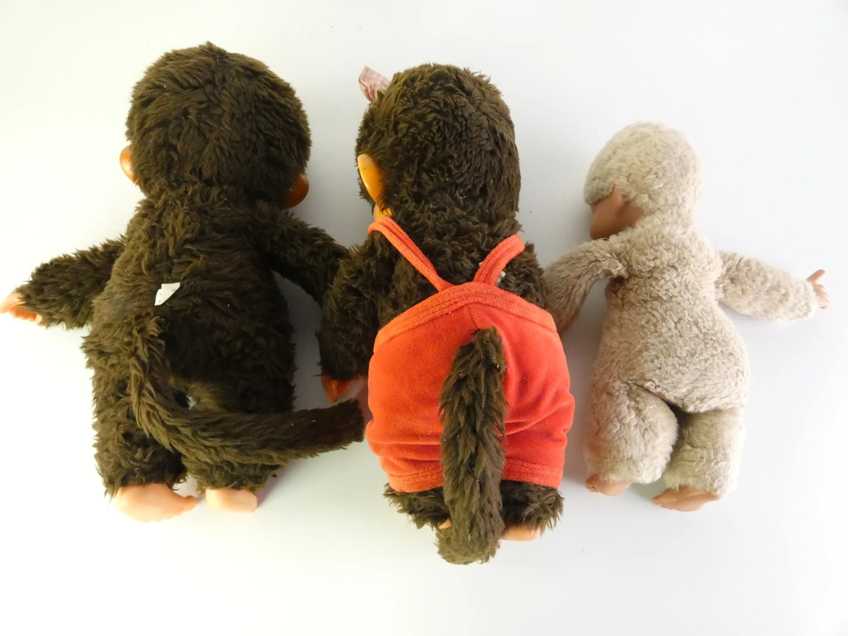 Collectie vintage pluche figuren van Sekiguchi Monchhichi (Monchichi) (12 stuks) - foto 15