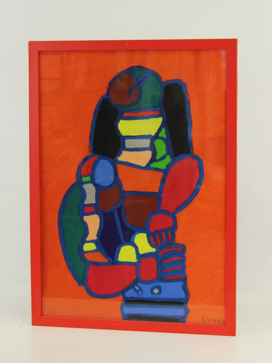 Ivan Vander Vliet - “Standbeeld” - gouache, vroeg werk 2005 - foto 2