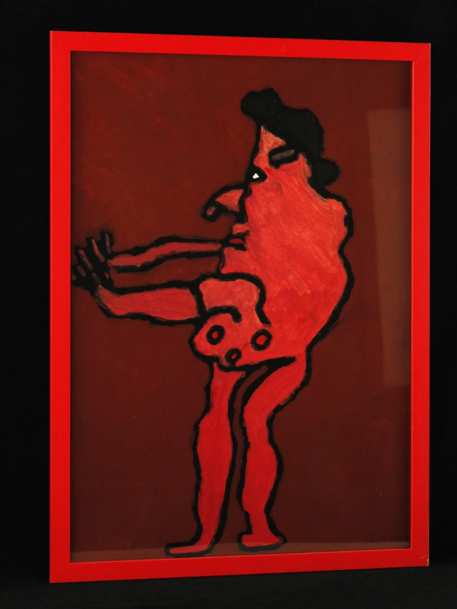 Ivan Vander Vliet - “Grappige figuur” - gouache, vroeg werk 2005 - foto 6