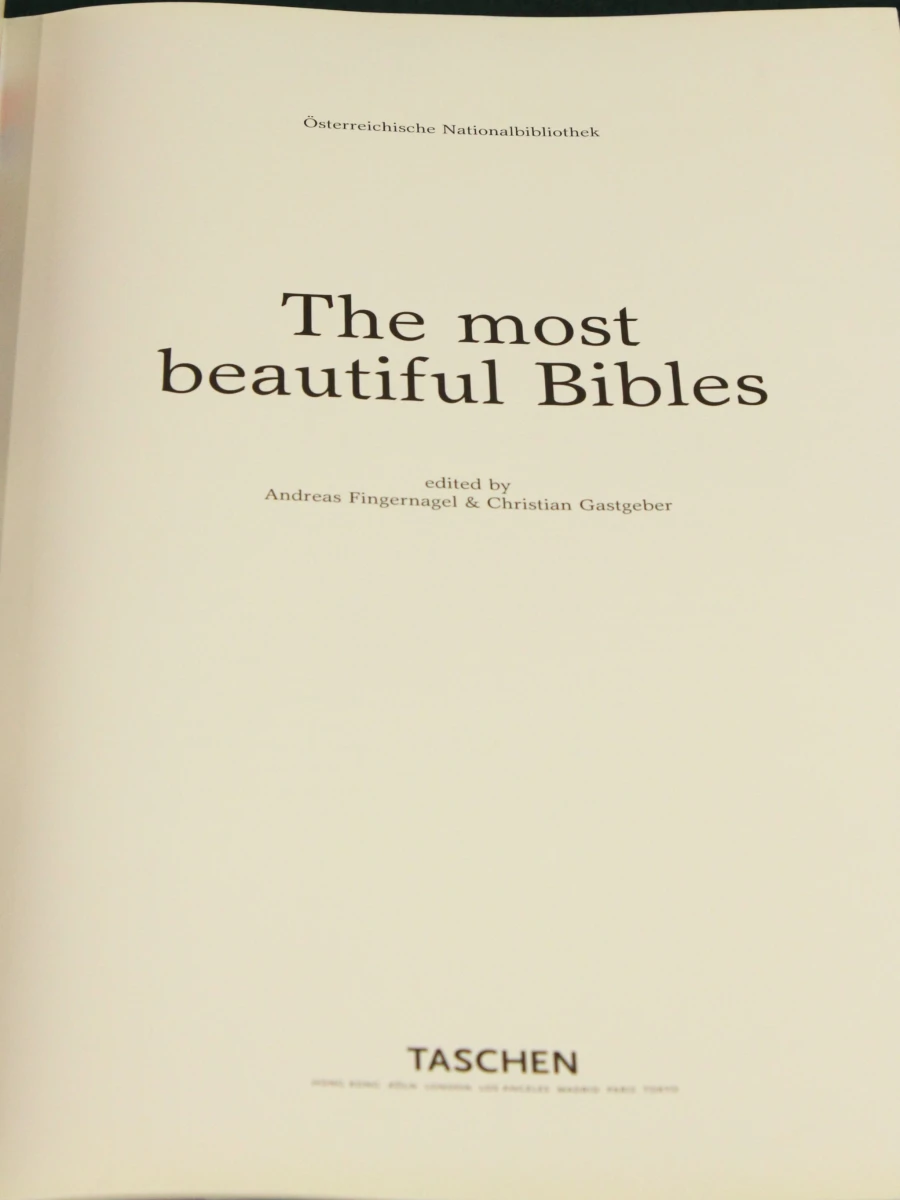 The Most Beautiful Bibles- Österreichische Nationalbibliothek edited by Andreas Fingernagel & Christian Gastgeber -Tashen - foto 2
