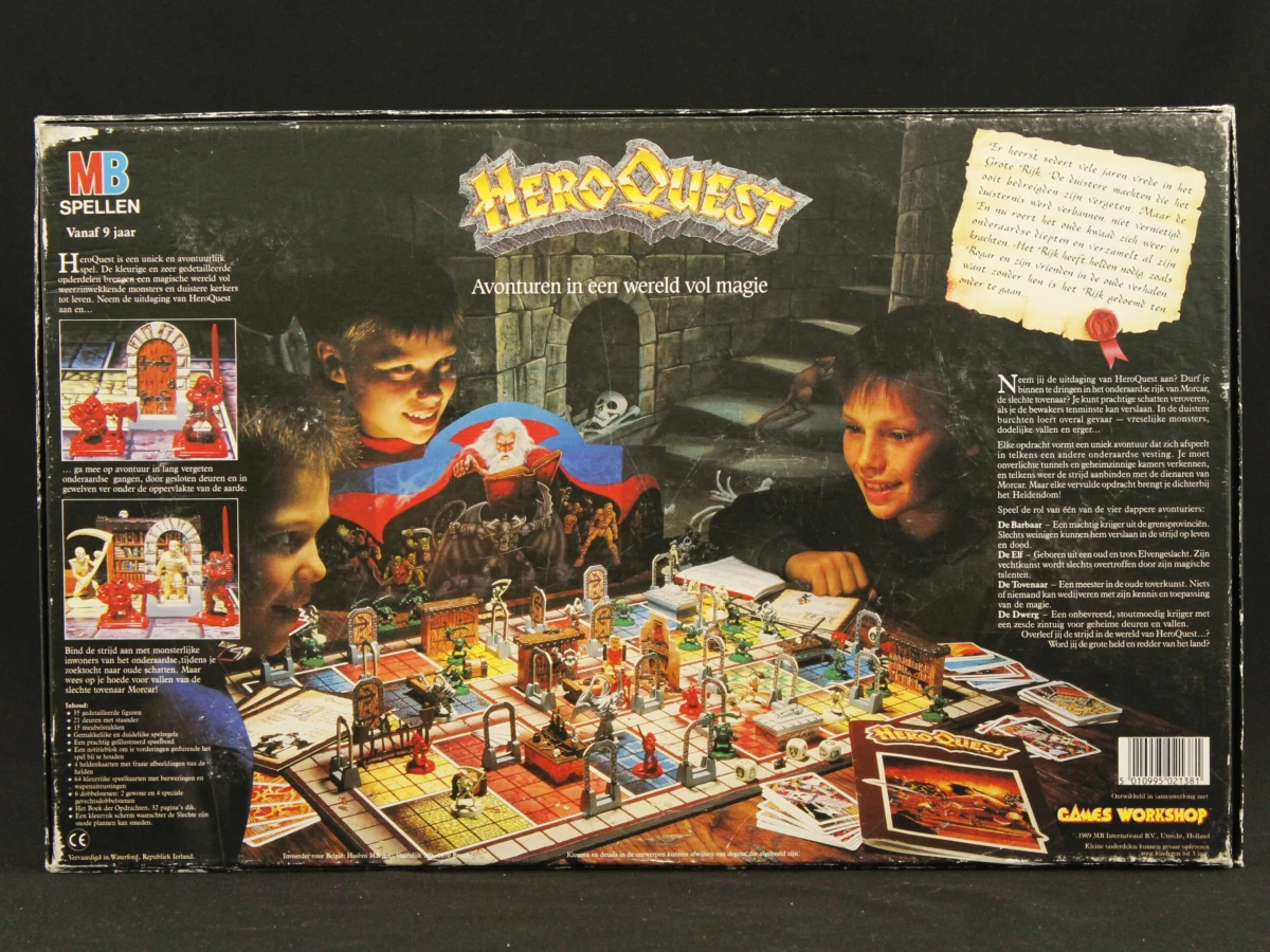 Origineel HeroQuest Bordspel – MB Games – Nederlandstalige Vintage Editie - foto 2
