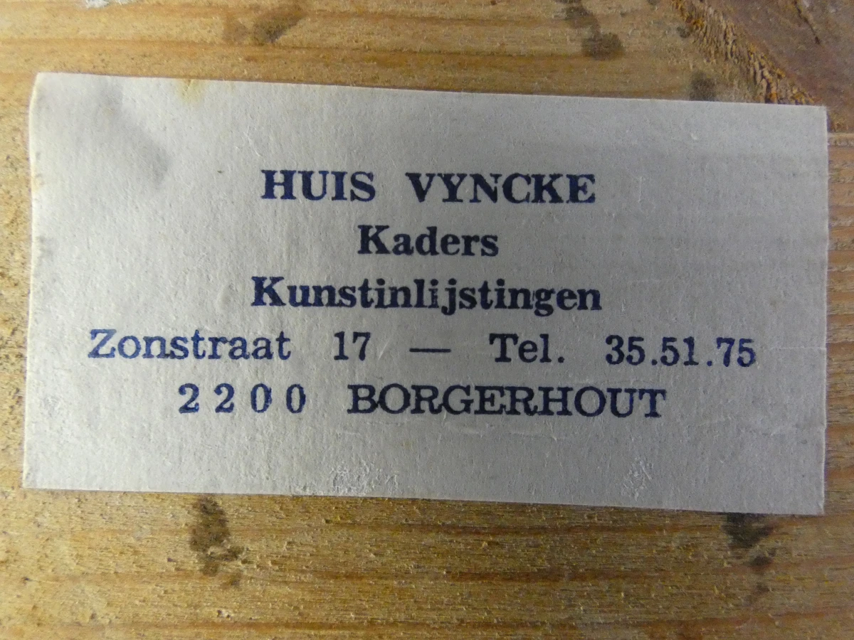 Olieverfschilderij "Stilleven met aardbeien" – gesigneerd Raymond van Hoeck - foto 16