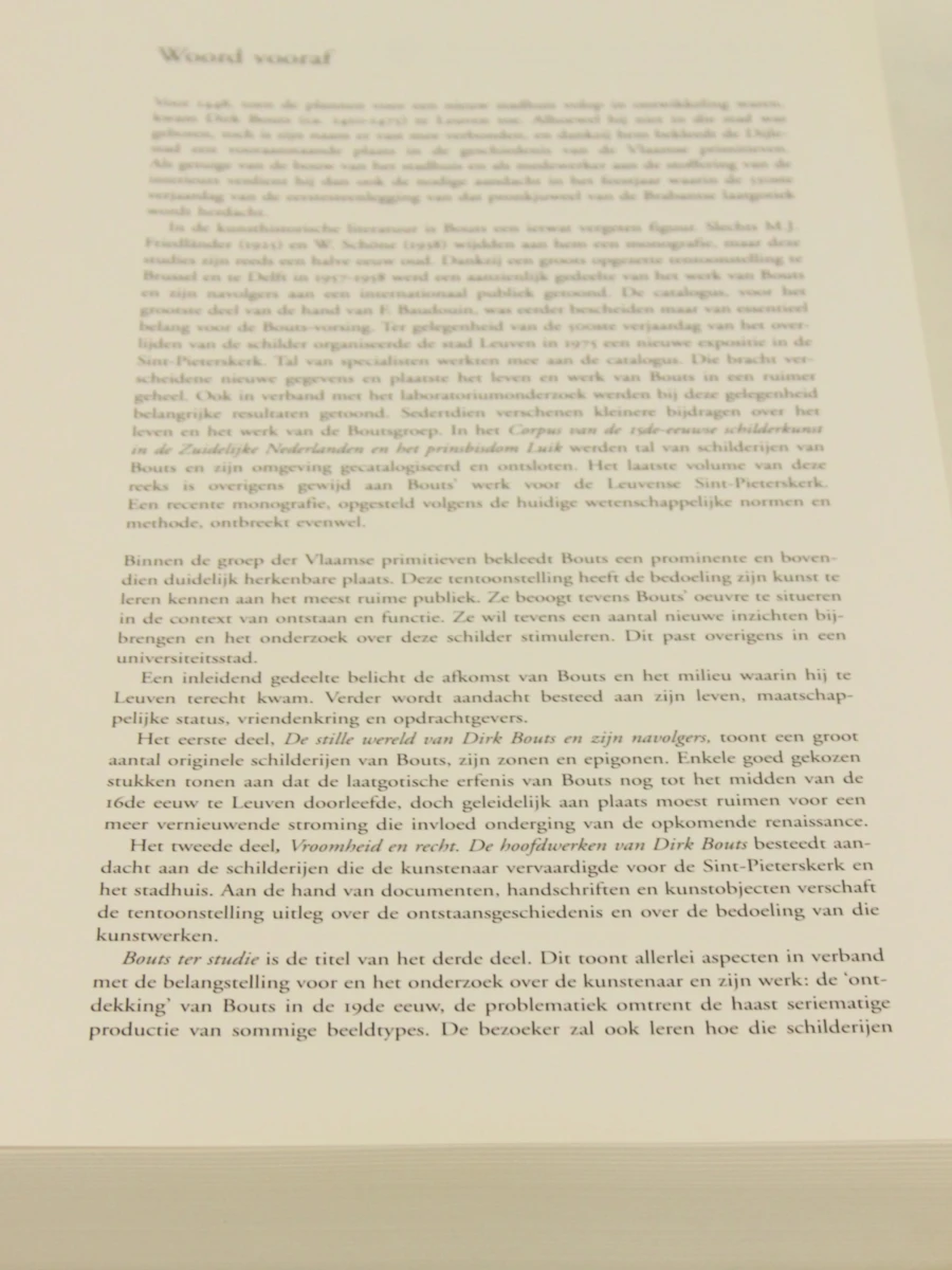 Tentoonstellingscatalogus Dirk Bouts -  een Vlaams primitief te Leuven- Uitgeverij Peeters Leuven 1998 - foto 3