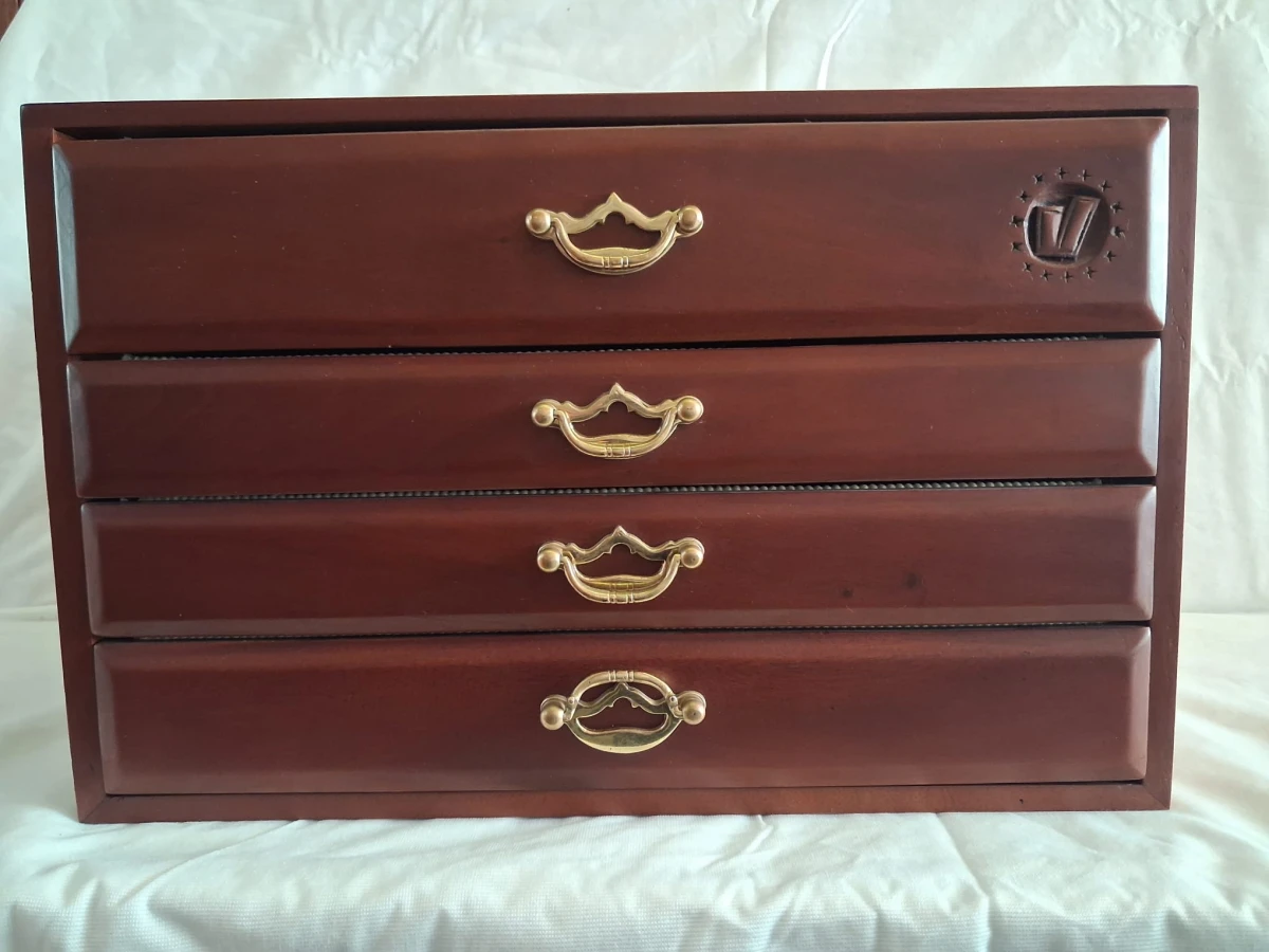 Houten bestekkist met zilverbestek Ventura - foto 3