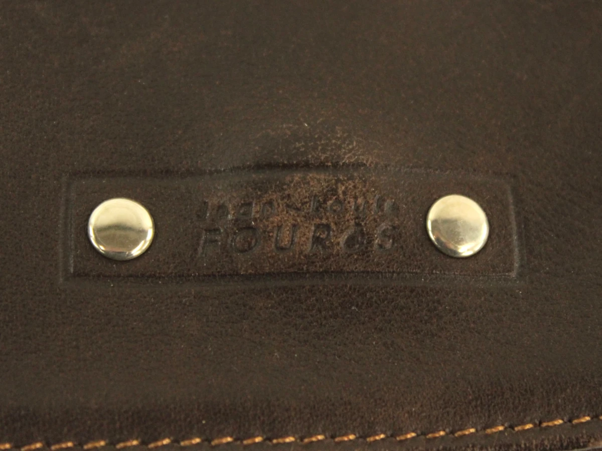 Jean-Louis Fourès - donkerbruine lederen crossbody / holstertas - foto 4