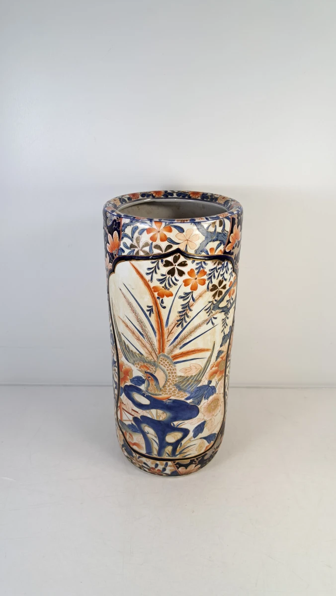 Decoratieve vaas met Aziatisch bloem- en vogelmotief - foto 9