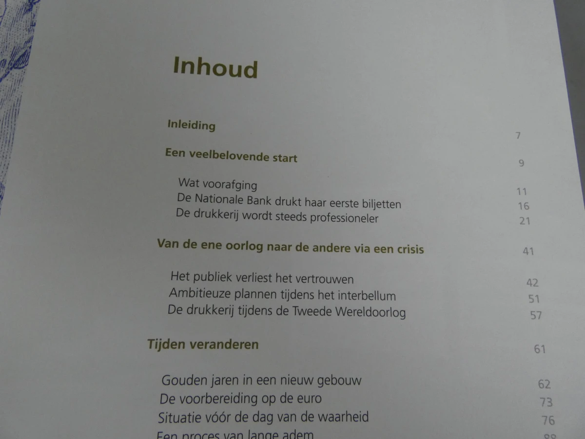 Boek geschiedenis van de drukkerij van de Nationale bank België - foto 2