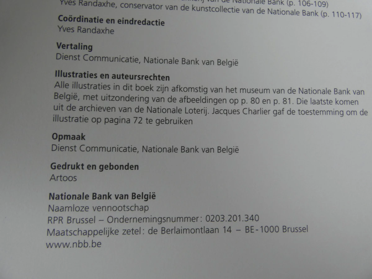 Boek geschiedenis van de drukkerij van de Nationale bank België - foto 6