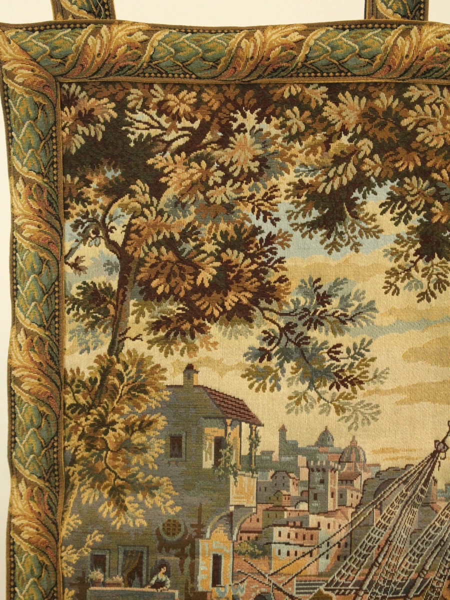 Jacquard geweven wandtapijt – “Scaricatori” / havengezicht - foto 2