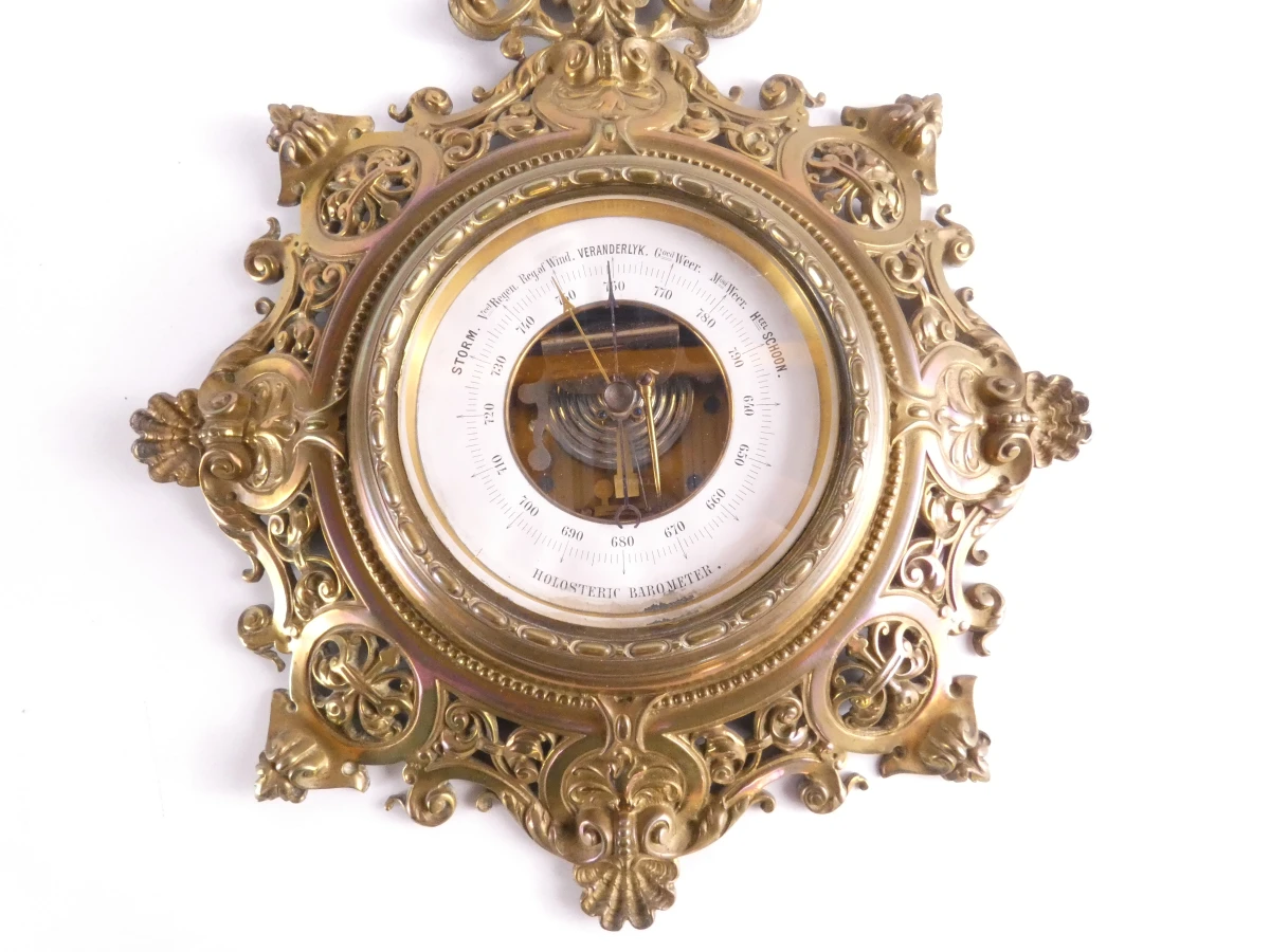 Holosterische barometer en thermometer - Decoratief wandmeetstation - foto 3