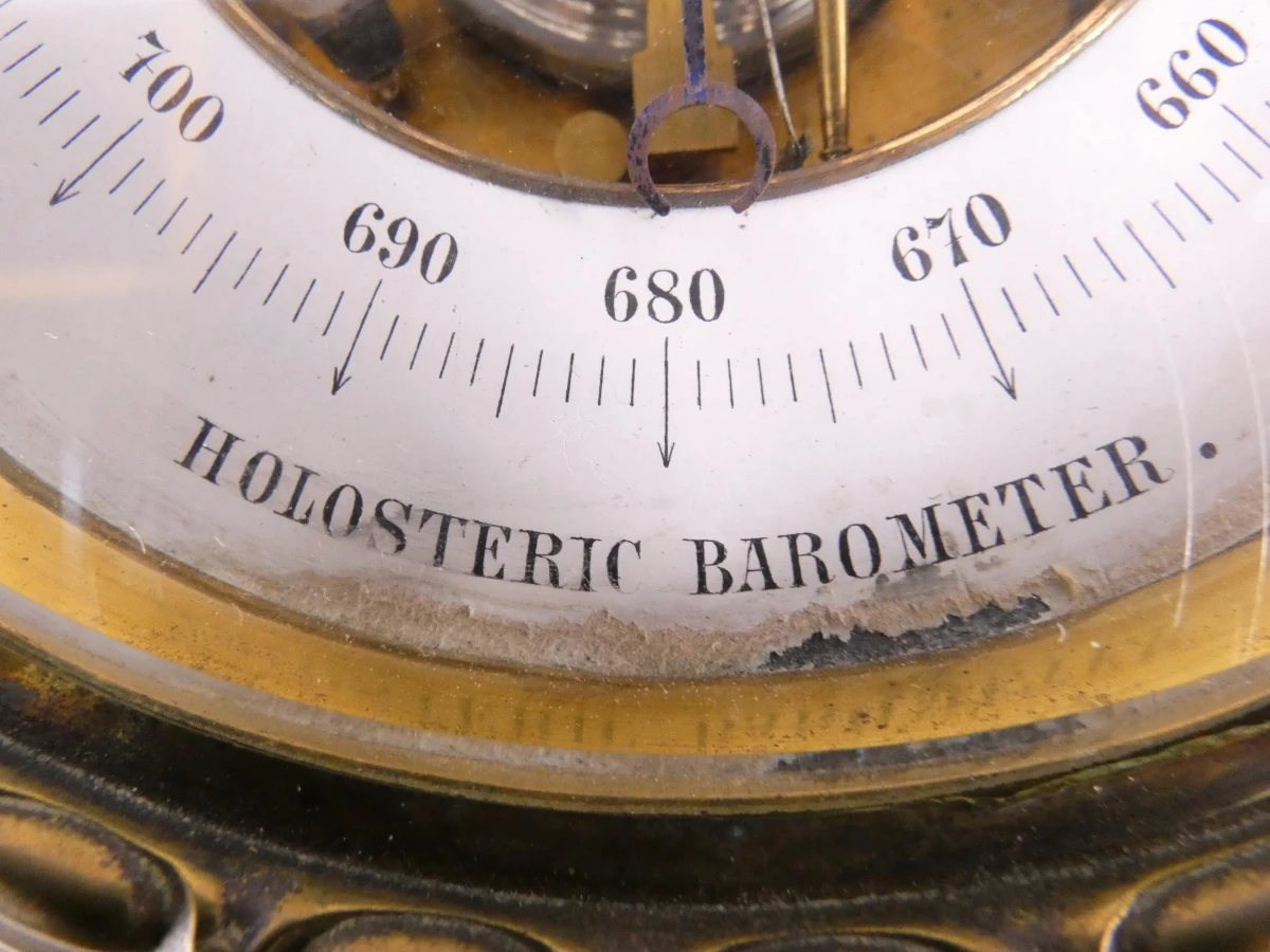 Holosterische barometer en thermometer - Decoratief wandmeetstation - foto 5