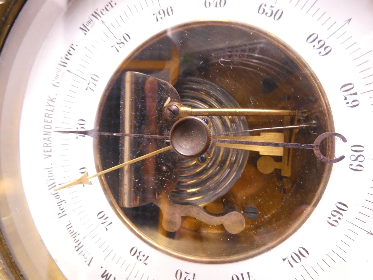 Holosterische barometer en thermometer - Decoratief wandmeetstation - foto 6