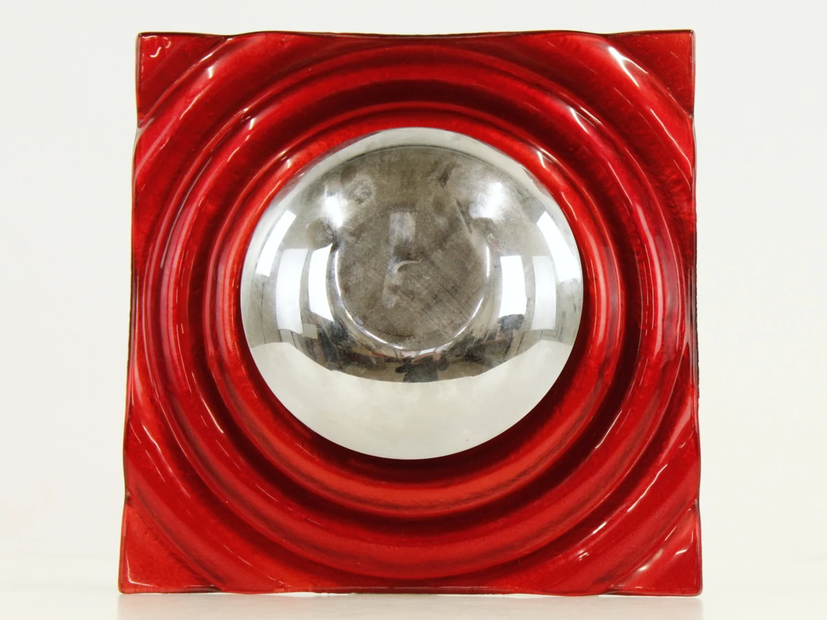 Wandlamp rood glas/chrome | Neuhaus / Pan / Globen AB - foto 2