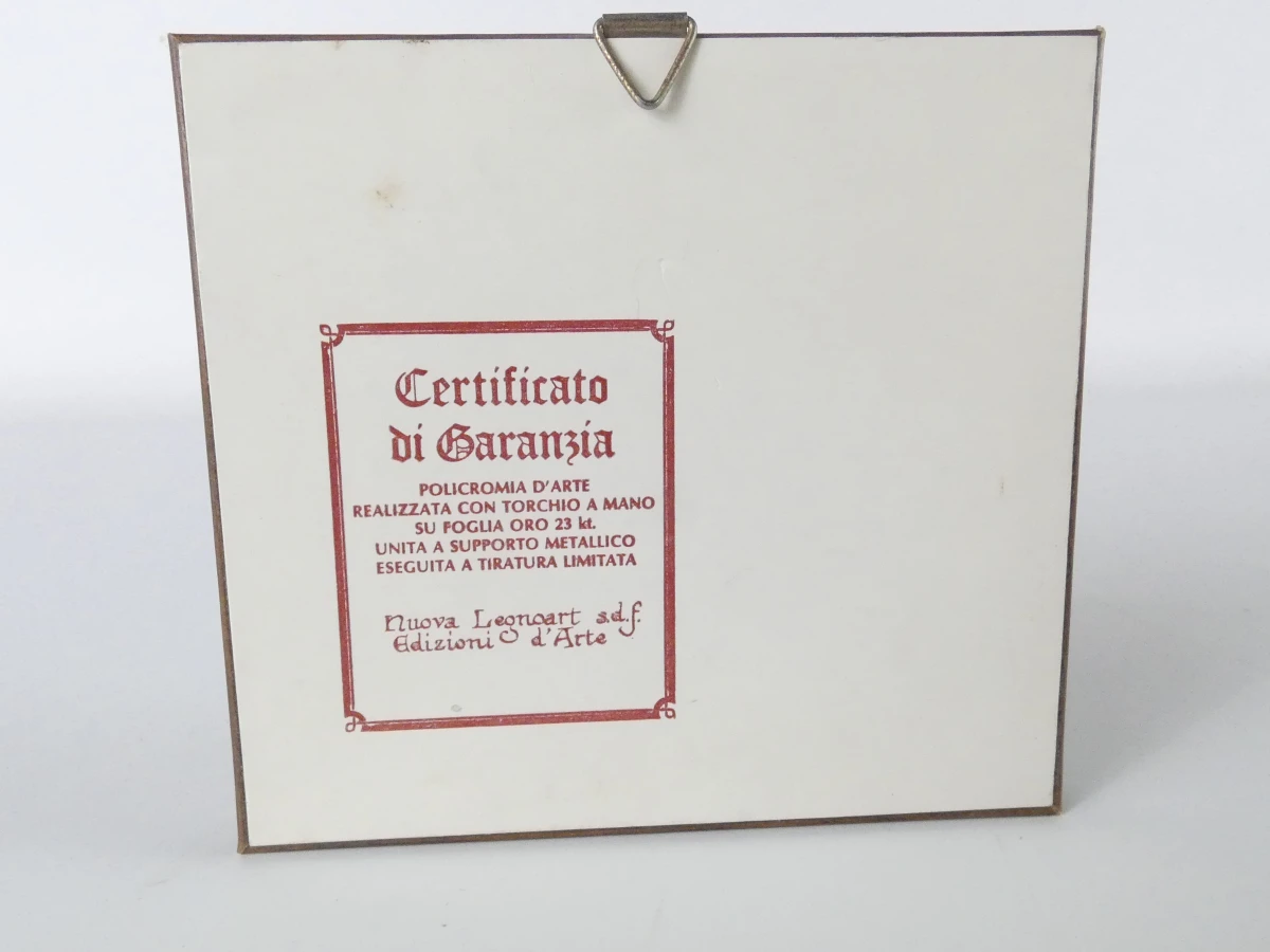 Set van 9 gecertificeerde Italiaanse Miniaturen (23kt Goud- & Zilverfolie) - foto 5