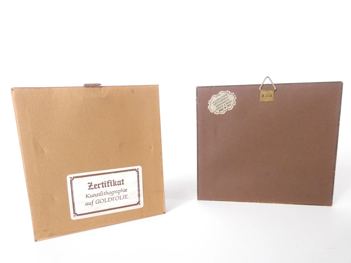 Set van 9 gecertificeerde Italiaanse Miniaturen (23kt Goud- & Zilverfolie) - foto 18