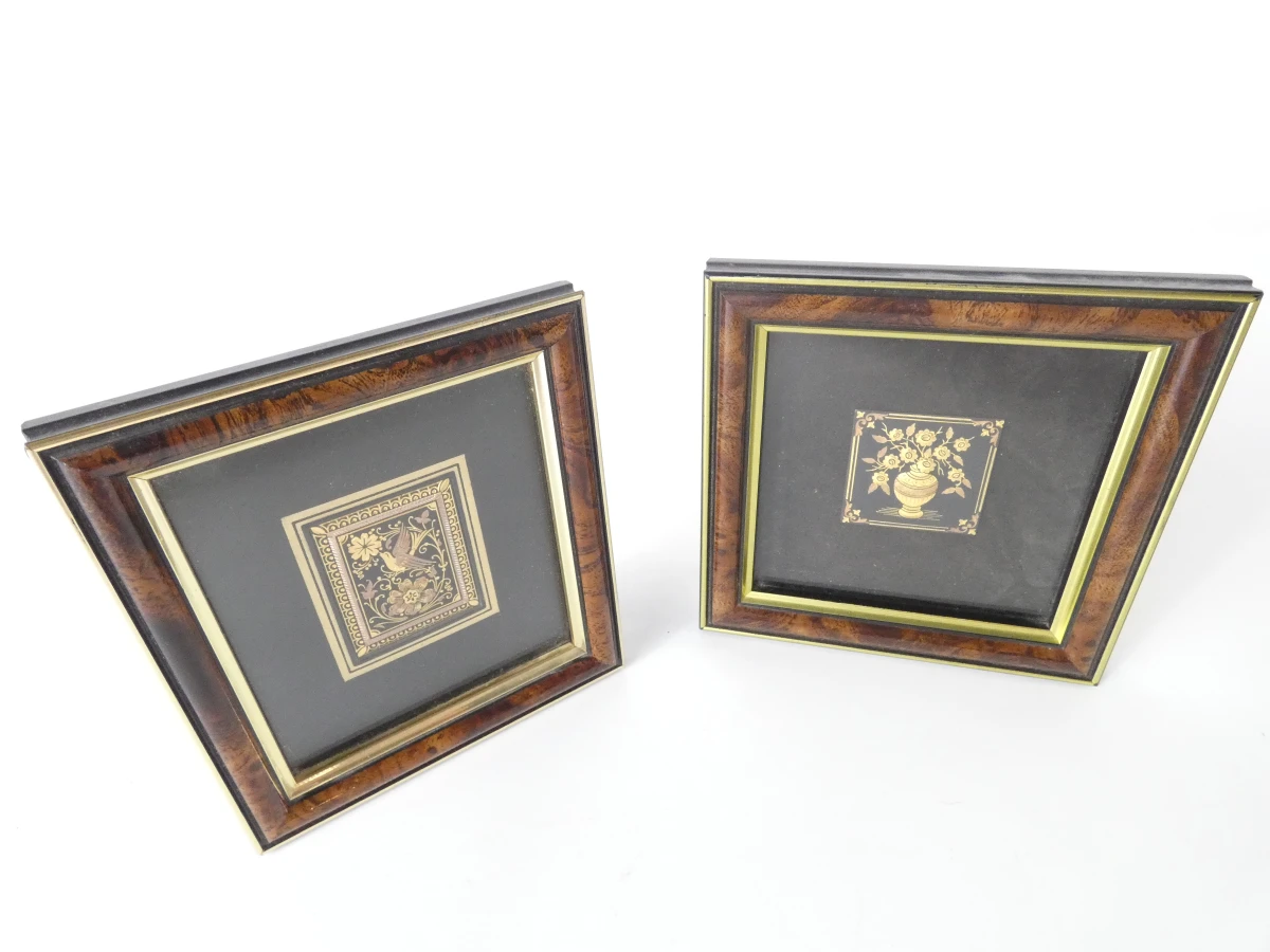 Set van 9 gecertificeerde Italiaanse Miniaturen (23kt Goud- & Zilverfolie) - foto 19