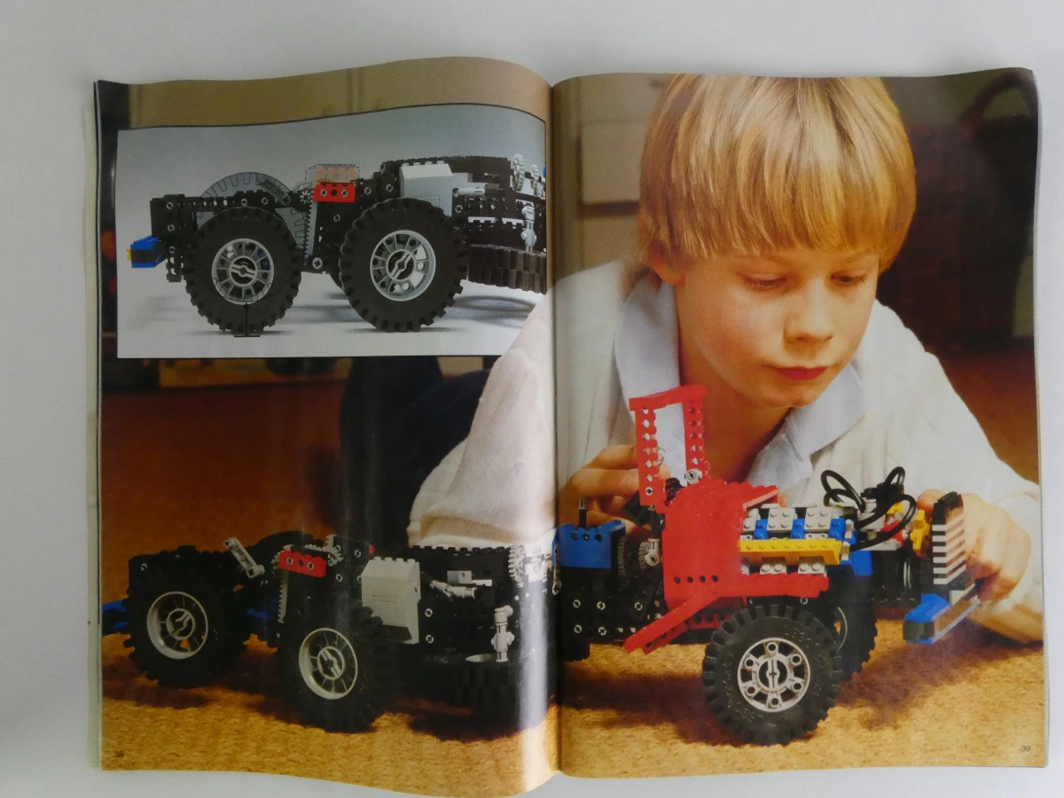 Houten Lego-opbergdoos met vakjes en gemengde Lego-onderdelen - foto 23