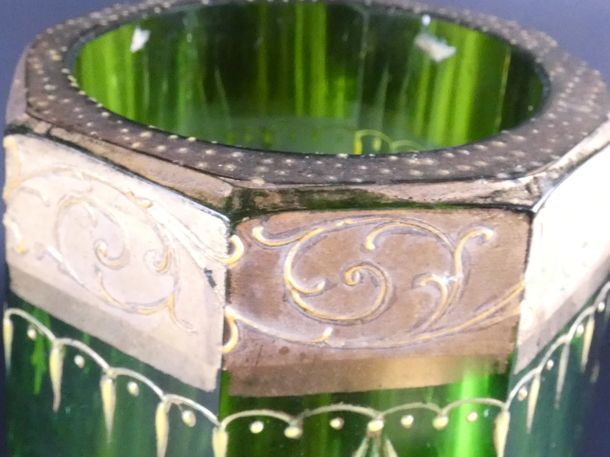 Art-Nouveau glazen vaas - foto 5