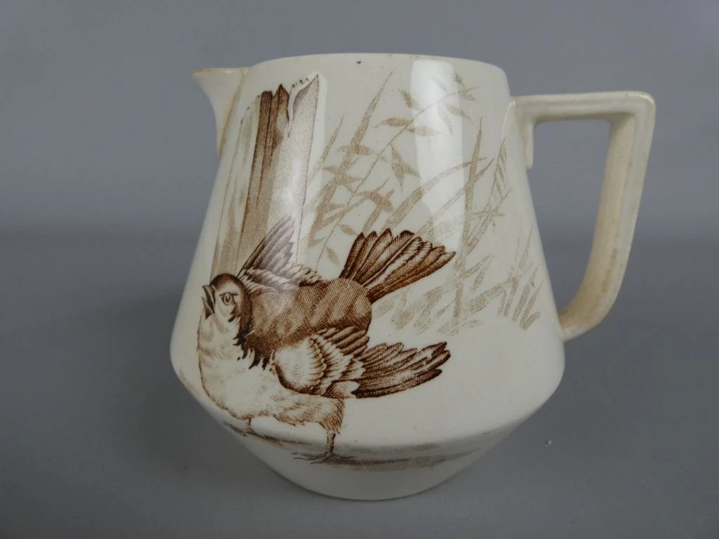 Vintage servies met vogelmotief van P. Regout Maastricht - foto 14