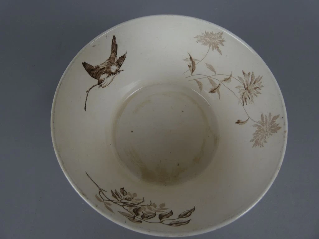 Vintage servies met vogelmotief van P. Regout Maastricht - foto 9