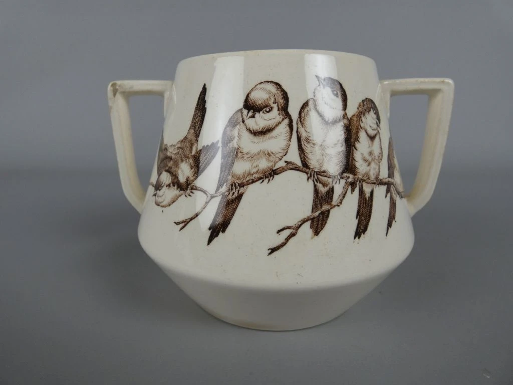 Vintage servies met vogelmotief van P. Regout Maastricht - foto 12