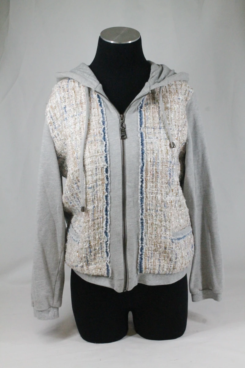 Grijze zip-up hoodie - Twinset - foto 2