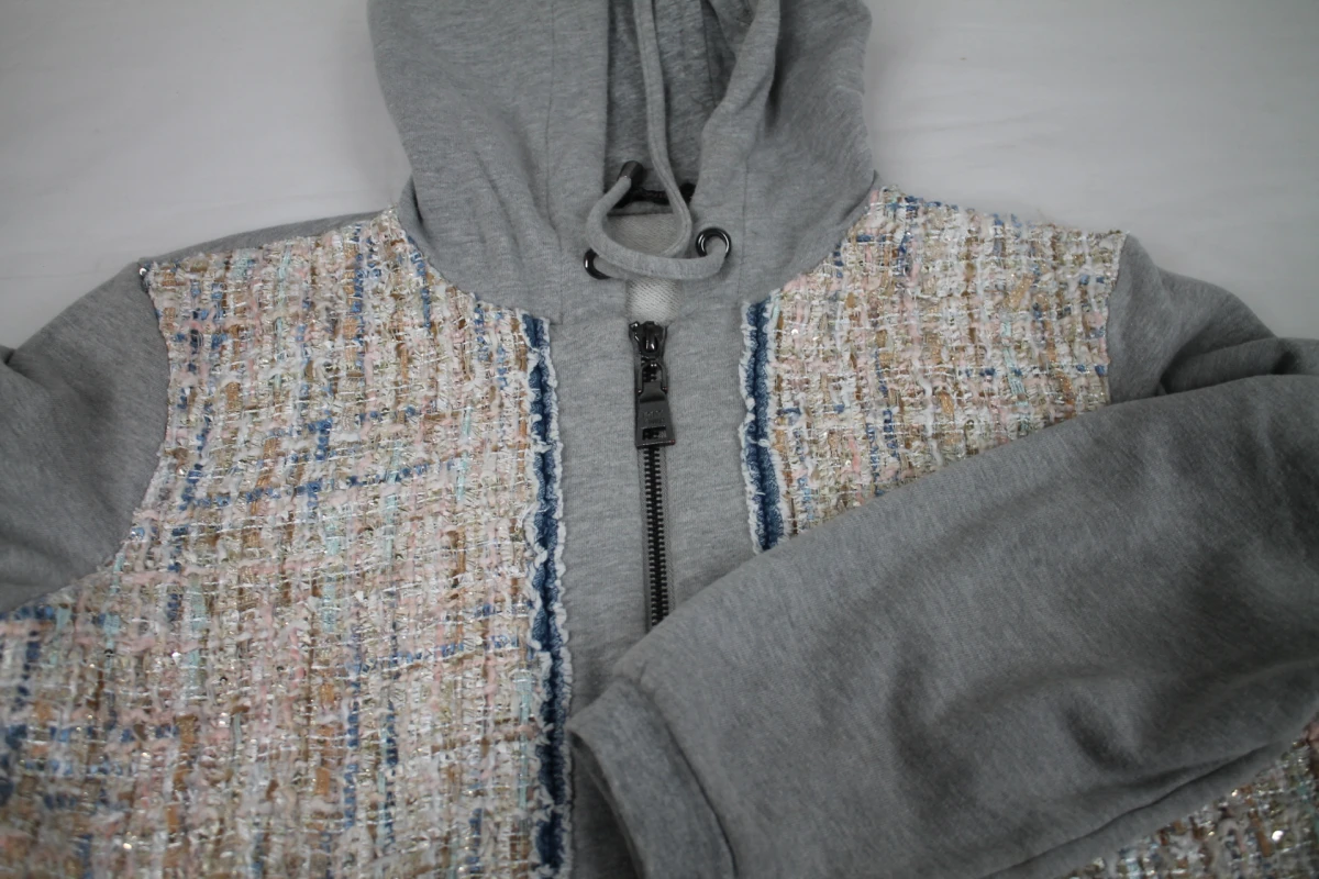 Grijze zip-up hoodie - Twinset - foto 7