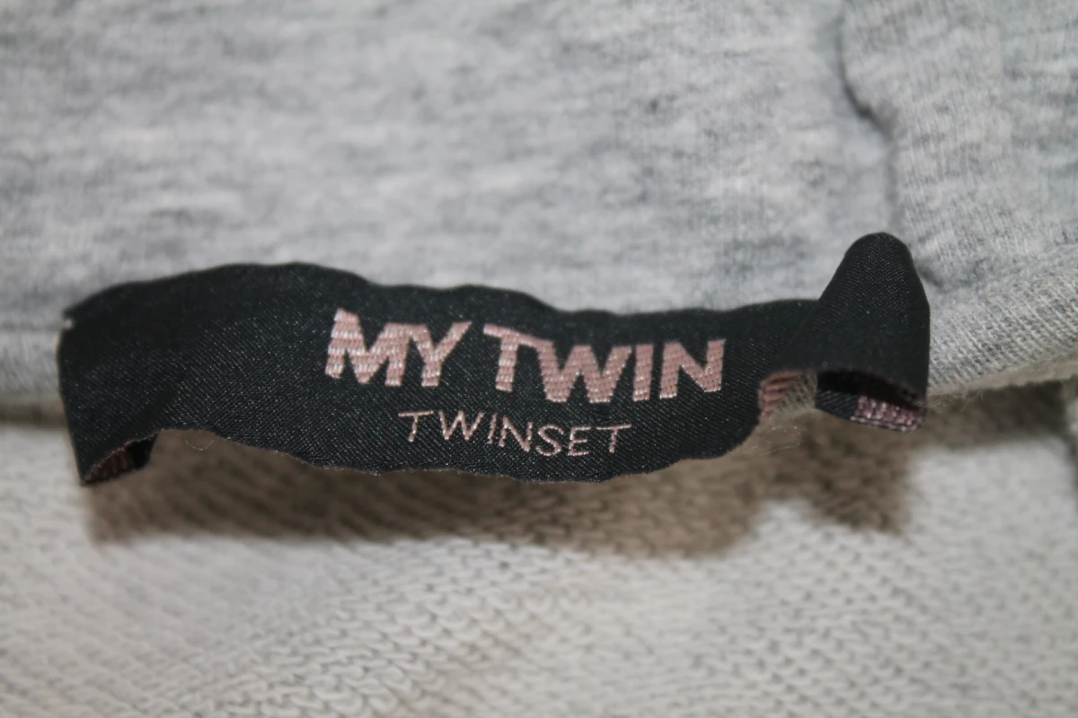 Grijze zip-up hoodie - Twinset - foto 6