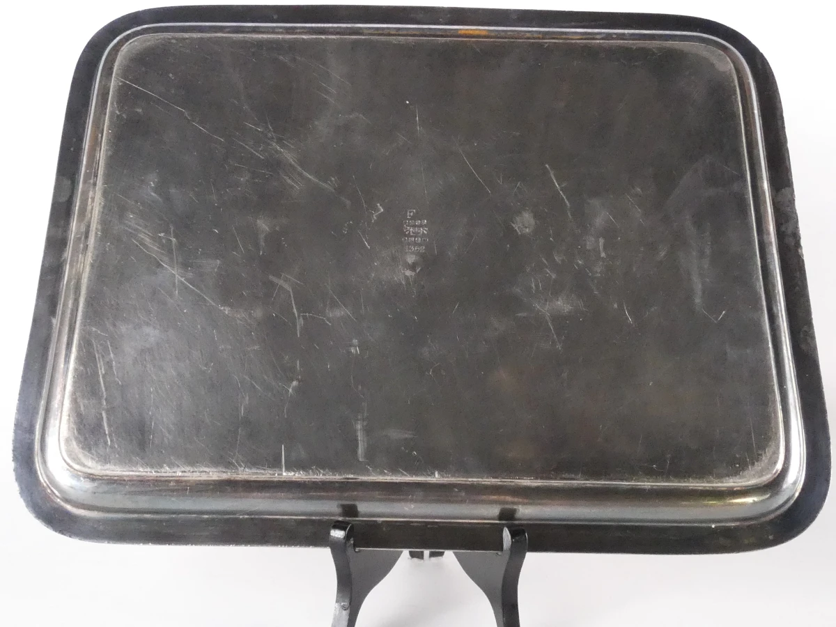 Diverse partij verzilverde serveer- en decoratieartikelen(13 stuks - 4,9kg.) - foto 4