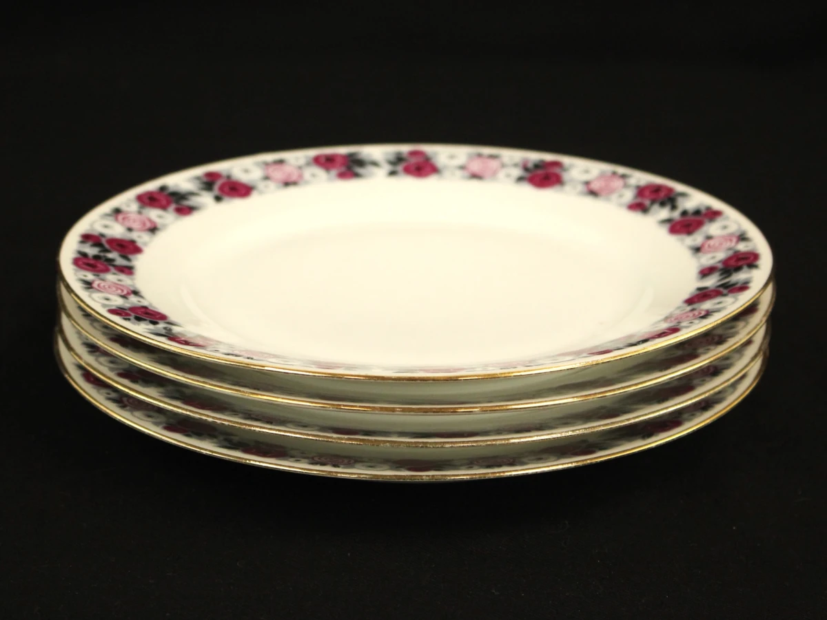 Art Deco Limoges servies  Chabrol Fréres & Poirier - Grand Prix Paris 1925 met gestileerd rozenmotief - foto 5