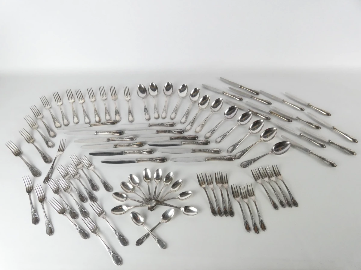 Vintage verzilverde bestekset "Silber 100" - foto 2