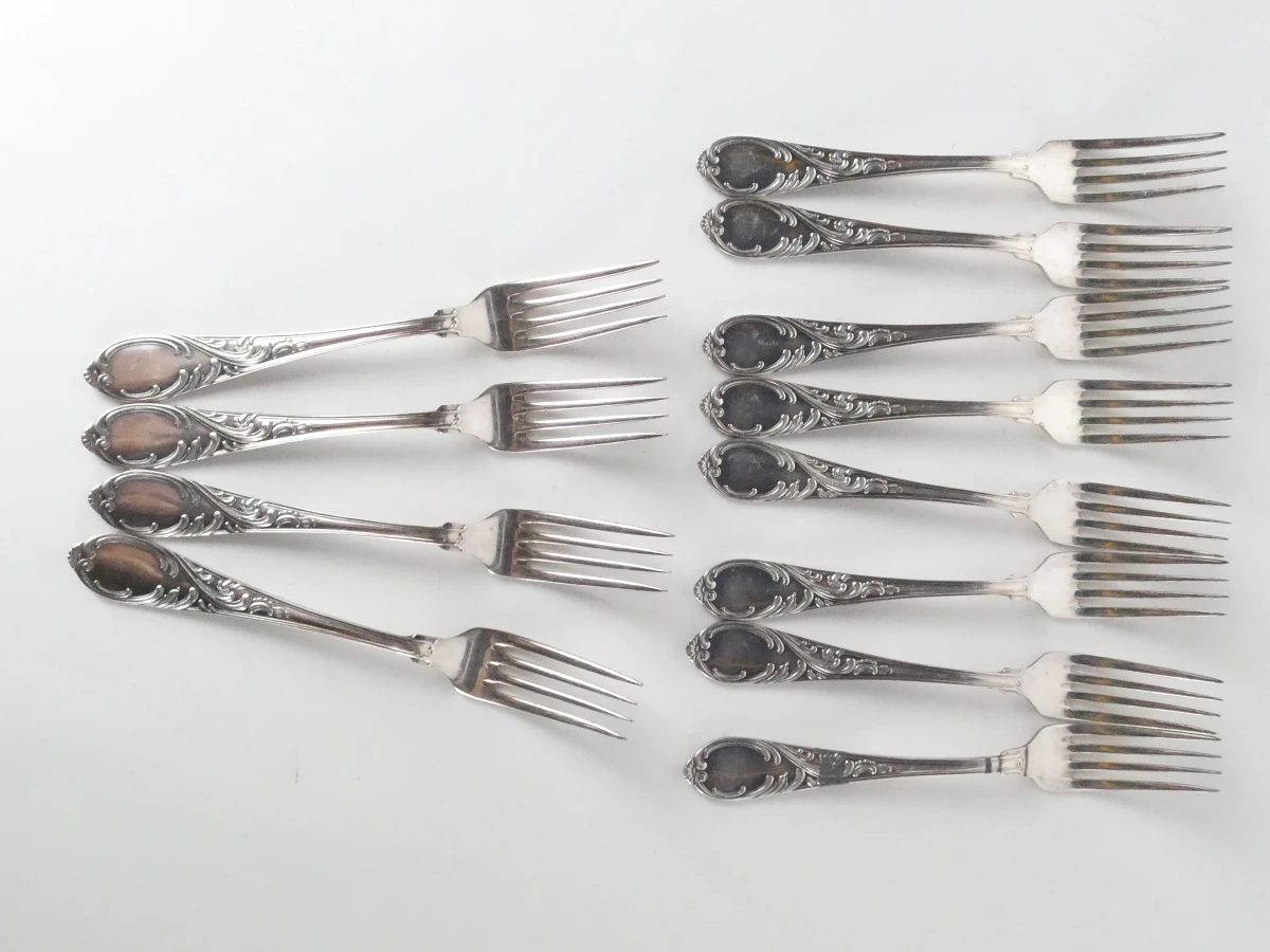 Vintage verzilverde bestekset "Silber 100" - foto 9